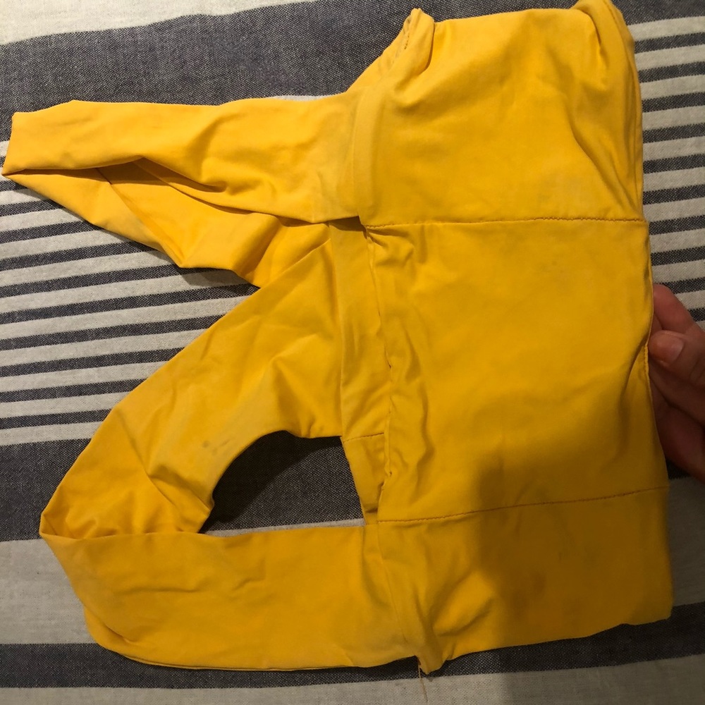 Reversible lspace yellow bikini top